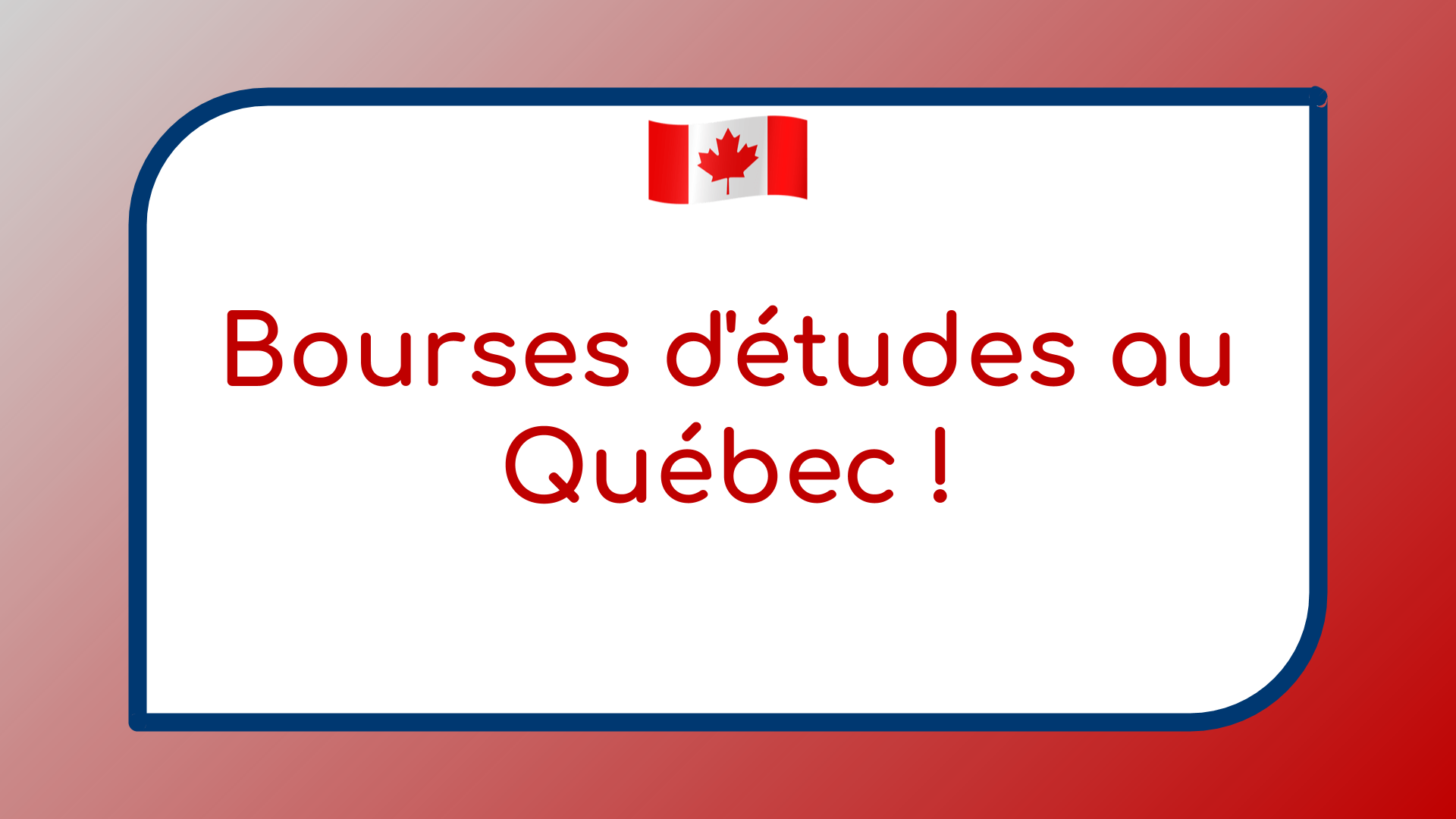 Bourses D Etudes Au Quebec 2021 2022 Les Nouvelles Offres