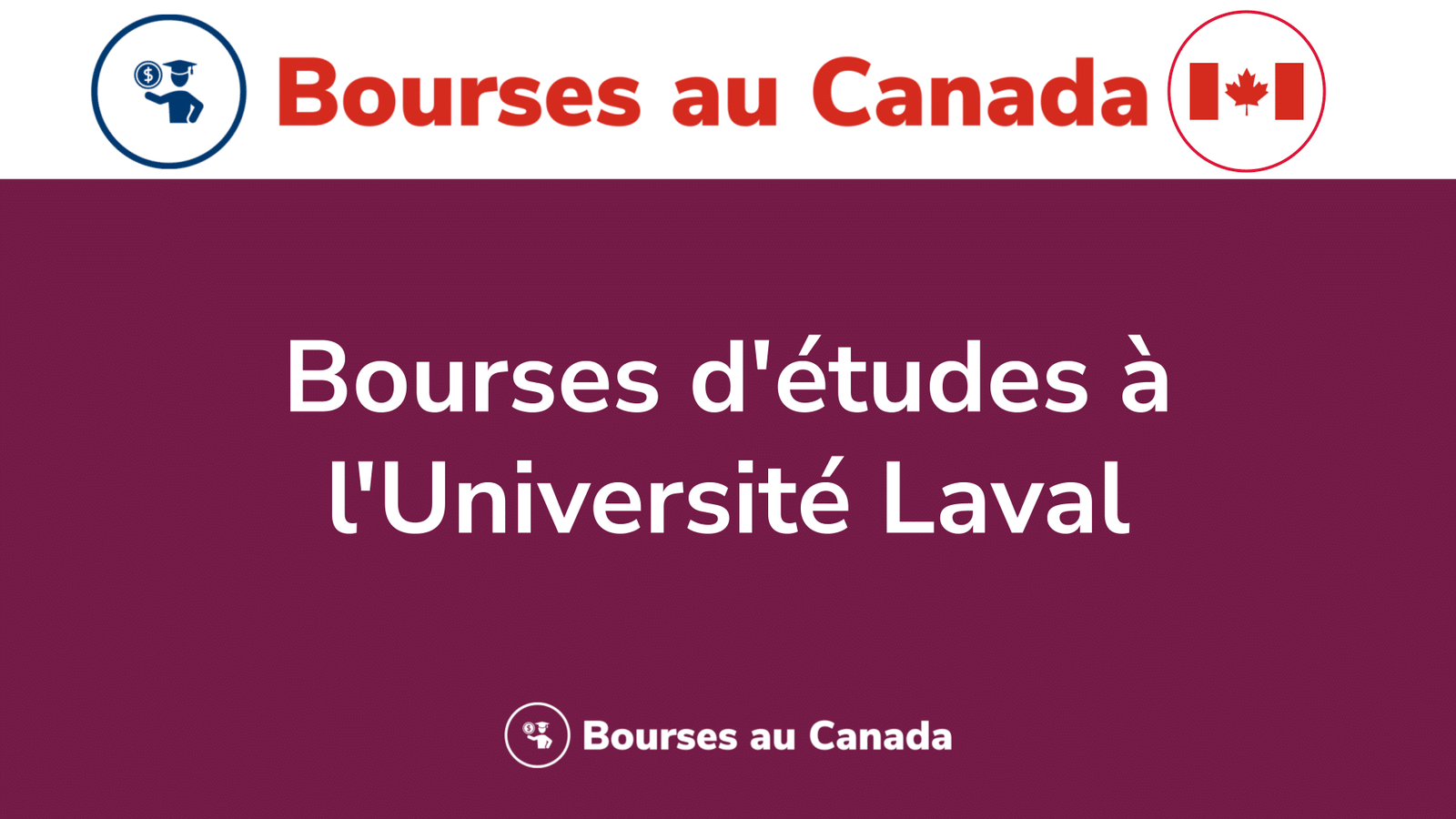 Bourses d'études à l'Université Laval