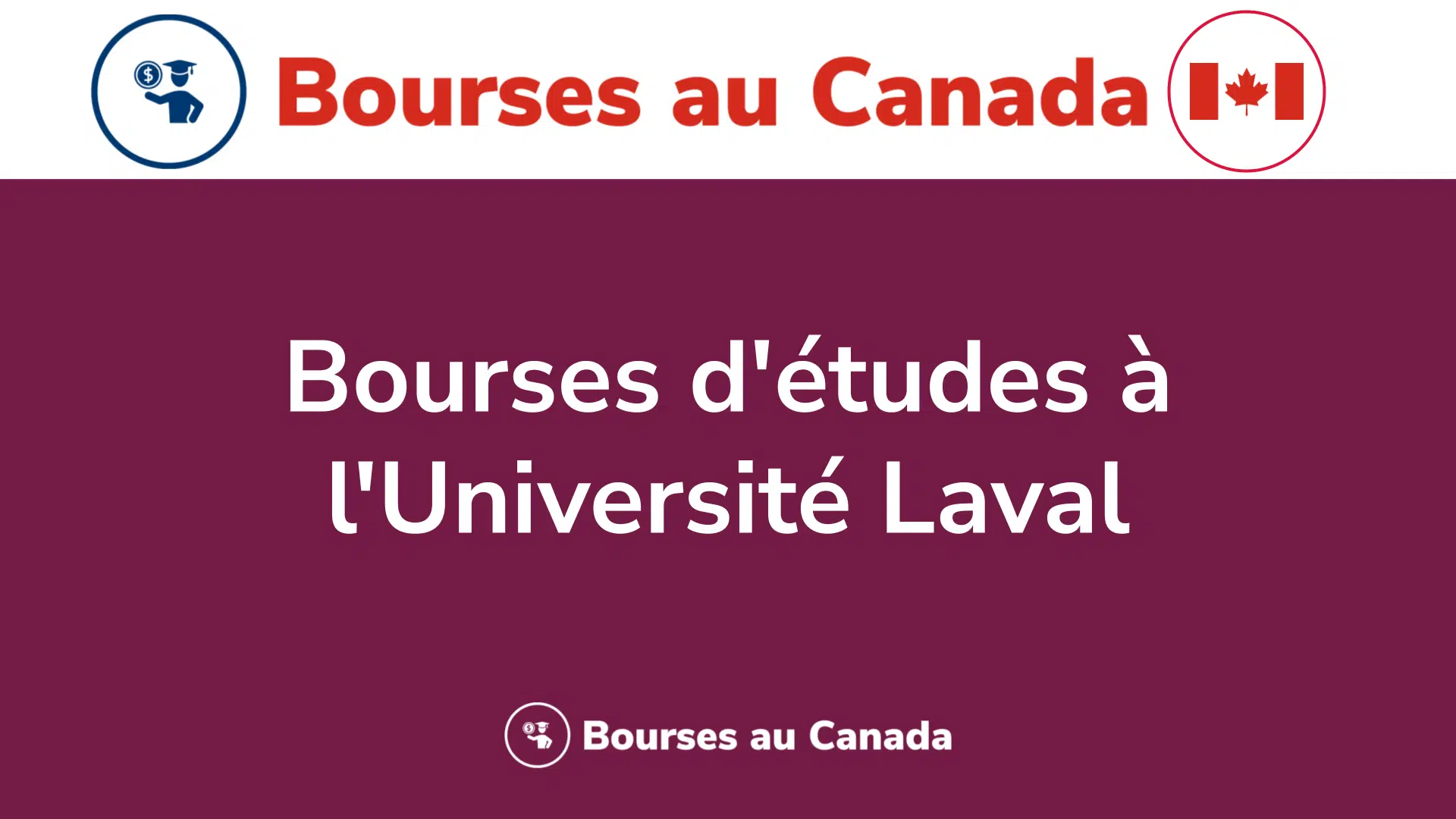 Bourses d'études à l'Université Laval
