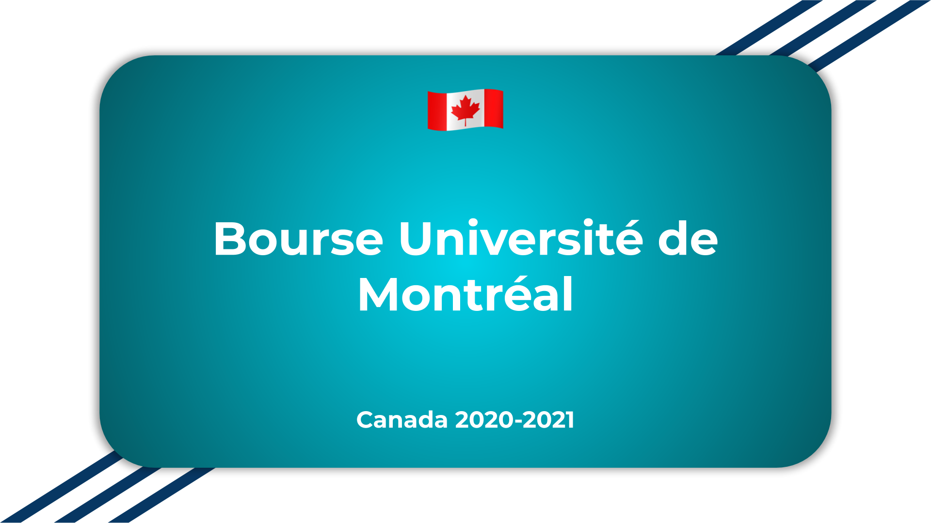 Bourse D Etude Universite De Montreal Canada 2020 2021