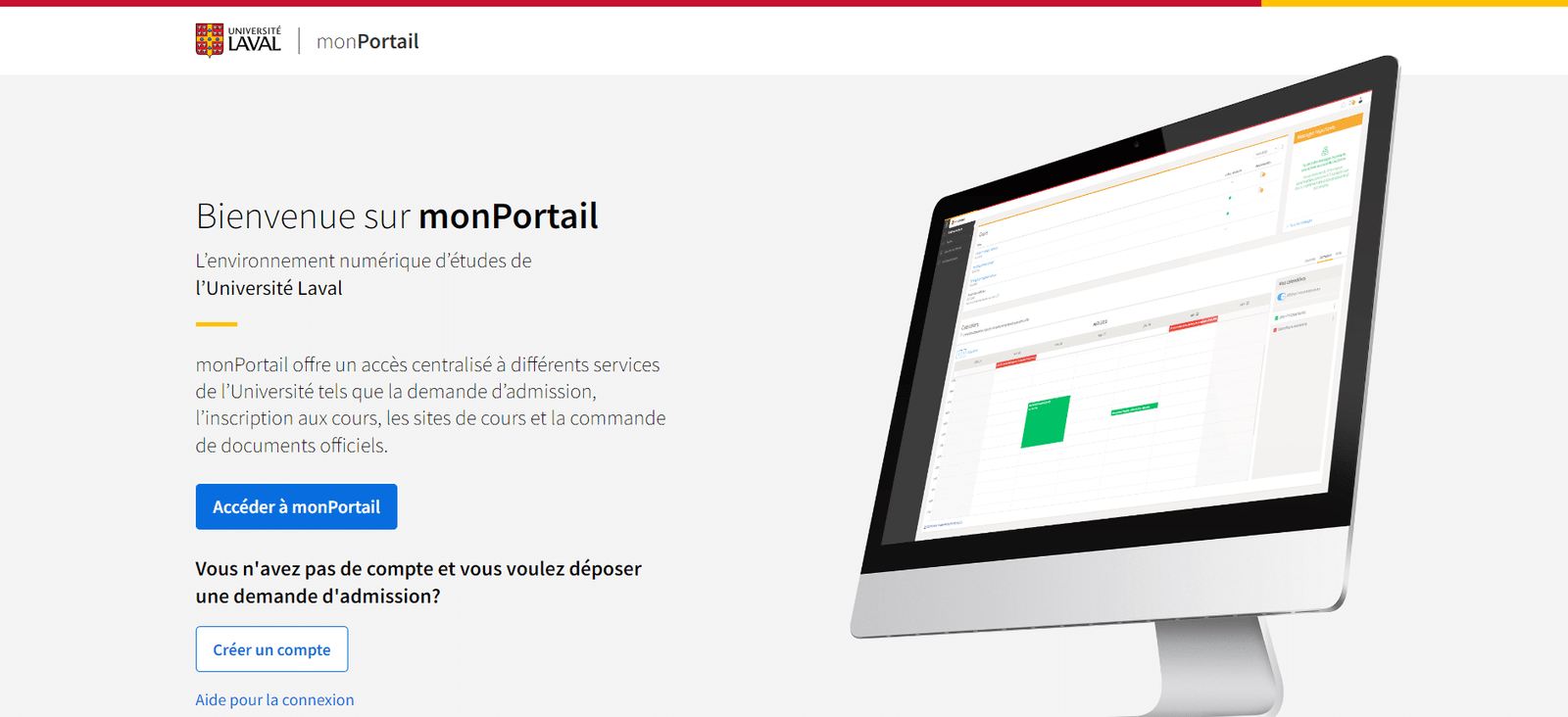 Portail d'inscription