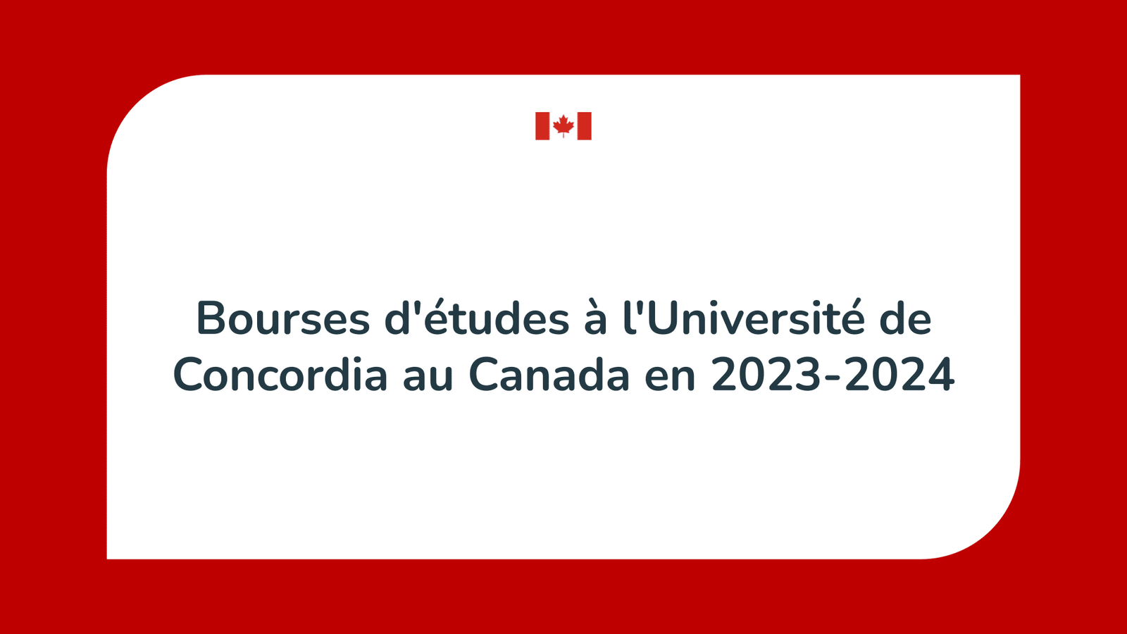 Bourses d'études à l'Université de Concordia