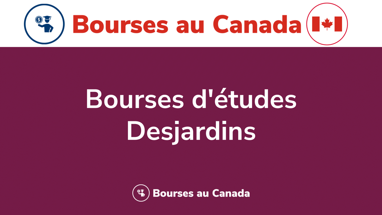 Bourses d'études Desjardins