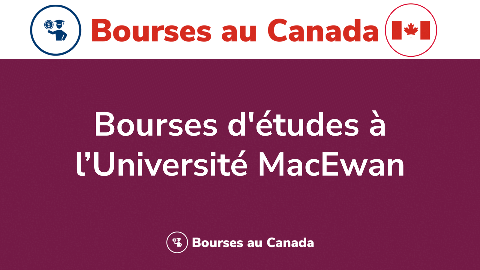 Bourses d'études à l’Université MacEwan