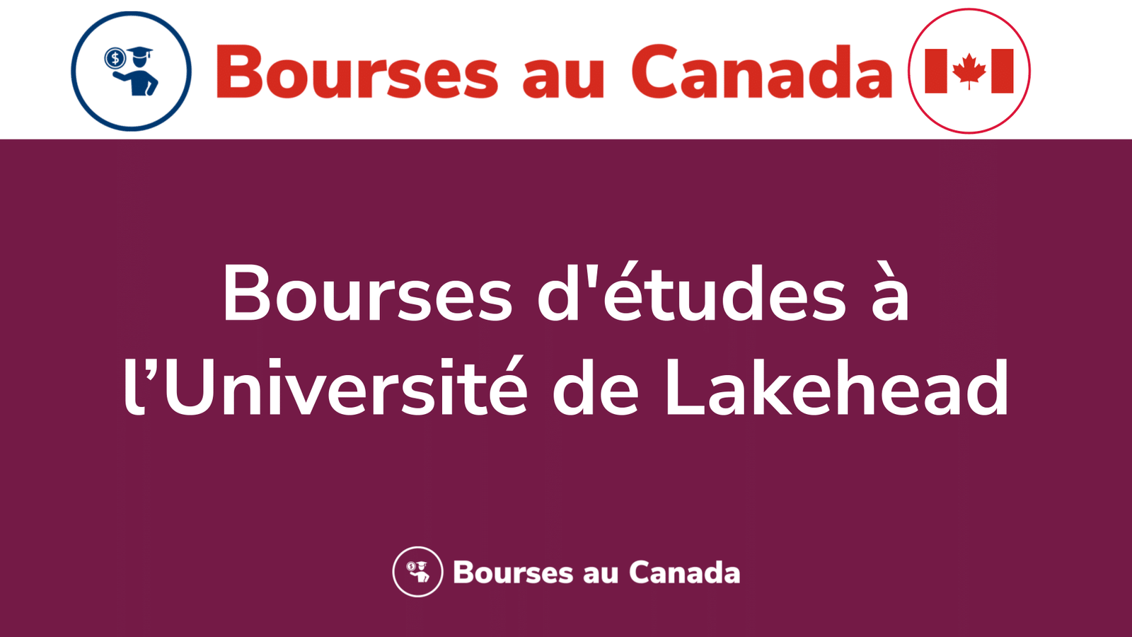 Bourses d'études à l’Université de Lakehead